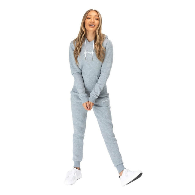 Gray - Back - Hype Womens-Ladies Scribble Hoodie