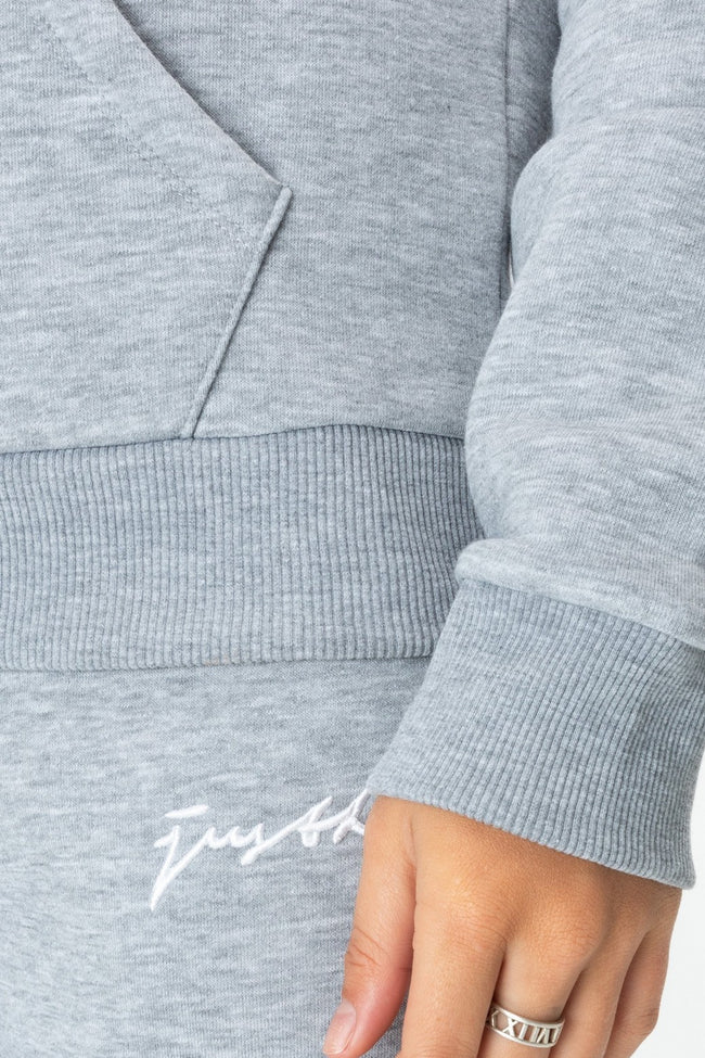 Gray - Pack Shot - Hype Womens-Ladies Scribble Hoodie