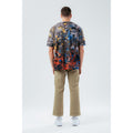 Multicolored - Side - Hype Mens Painters Oversized T-Shirt