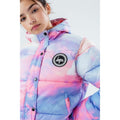 Multicolored - Pack Shot - Hype Girls Rainbow Cropped Puffer Jacket