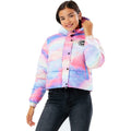 Multicolored - Front - Hype Girls Rainbow Cropped Puffer Jacket