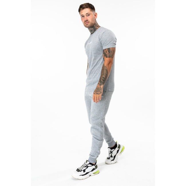 Gray Marl - Back - Hype Mens Scribble Marl T-Shirt