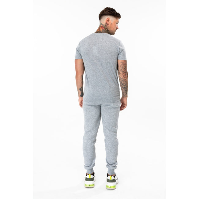 Gray Marl - Side - Hype Mens Scribble Marl T-Shirt