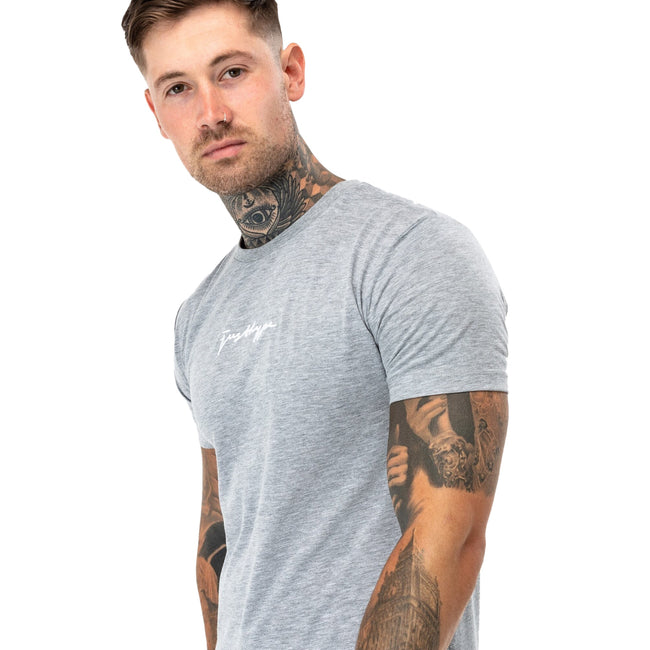 Gray Marl - Front - Hype Mens Scribble Marl T-Shirt