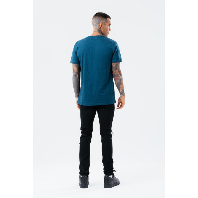 Teal - Side - Hype Mens Scribble T-Shirt