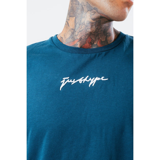 Teal - Lifestyle - Hype Mens Scribble T-Shirt