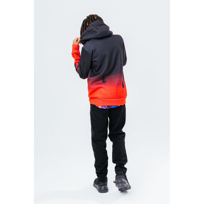 Black-Red - Lifestyle - Hype Boys Fade Scribble Hoodie