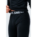 Black - Side - Hype Childrens-Kids Snow Thermal Bottoms