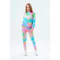 Multicolored - Side - Hype Girls Script Tie Dye Hoodie