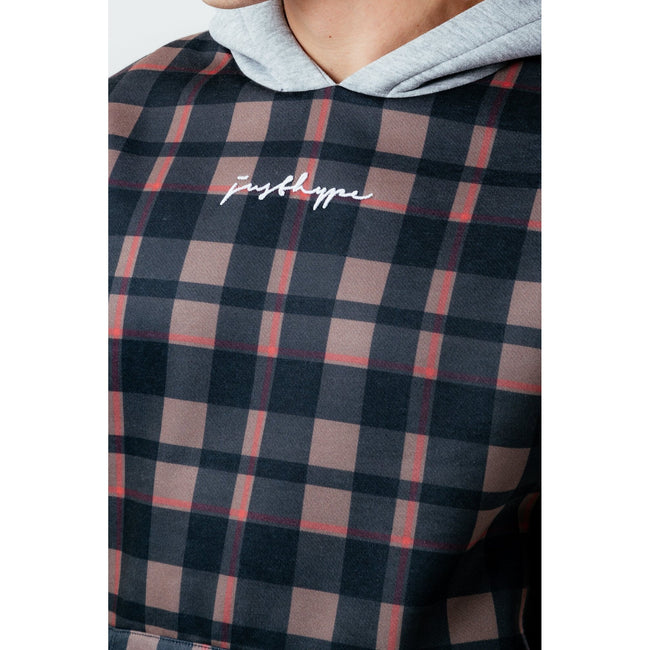 Multicolored - Lifestyle - Hype Mens Checked Oversized Hoodie