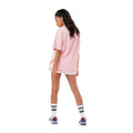Pink - Side - Hype Womens-Ladies Scribble Boxy T-Shirt