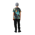 Turquoise-Black-White - Side - Hype Boys Spray Drips Script T-Shirt