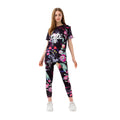 Black-White-Pink - Back - Hype Girls Mystic Flower Script T-Shirt