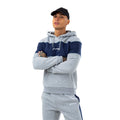 Gray-Navy - Front - Hype Mens Scribble Hoodie