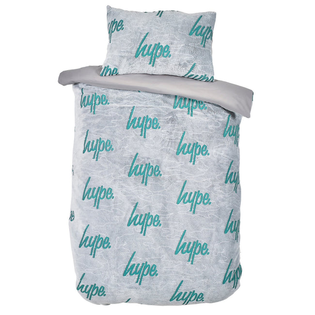 Gray-Green - Front - Hype Thermo Logo Duvet