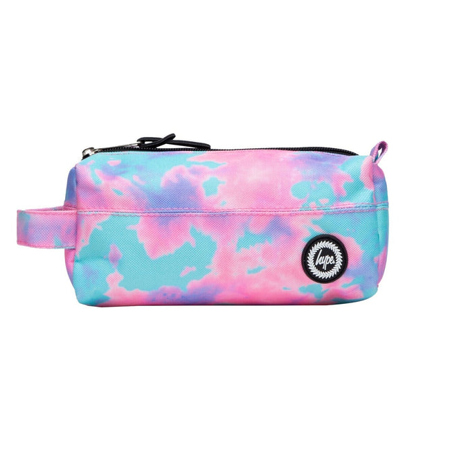 Bubblegum Pink-Aqua Blue - Front - Hype Dream Smudge Pencil Case