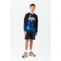 Black-Pacific Blue-White - Back - Hype Boys Drips Sweatshirt