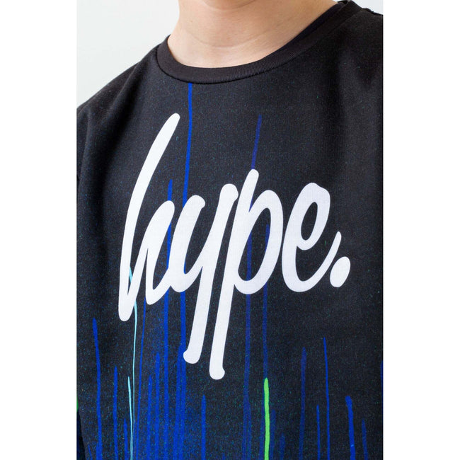 Black-Pacific Blue-White - Lifestyle - Hype Boys Drips Sweatshirt