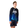 Black-Pacific Blue-White - Front - Hype Boys Drips Sweatshirt