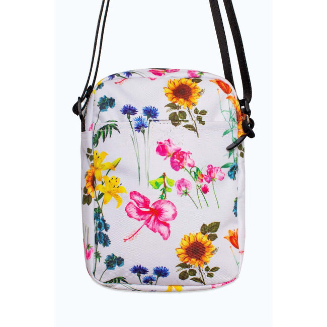 White-Yellow-Pink - Back - Hype Roadman Floral Shoulder Bag