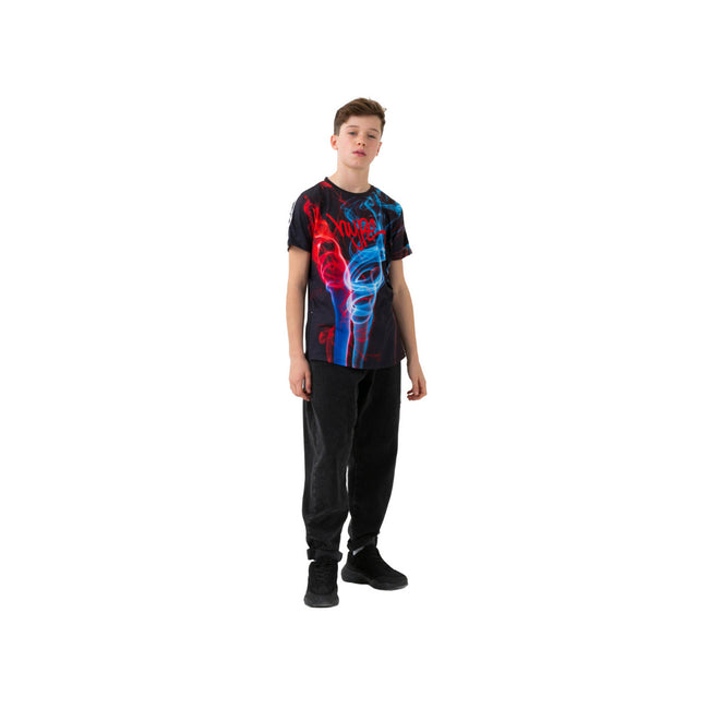 Black-Blue-Red - Back - Hype Boys Smoke T-Shirt