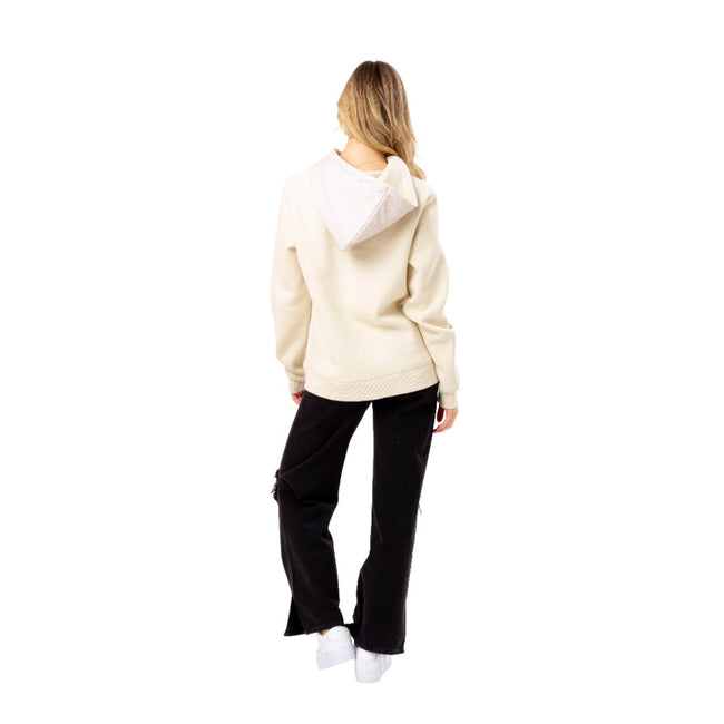 Beige - Side - Hype Womens-Ladies Leopard Print Hoodie