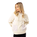 Beige - Front - Hype Womens-Ladies Leopard Print Hoodie