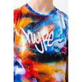 Orange-White-Blue - Lifestyle - Hype Boys Space Thunder Tag T-Shirt