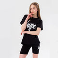 Black-White - Lifestyle - Hype Girls Script T-Shirt & Shorts Set