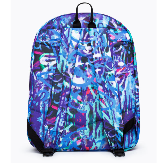 Blue-Black - Back - Hype Graffiti Knapsack