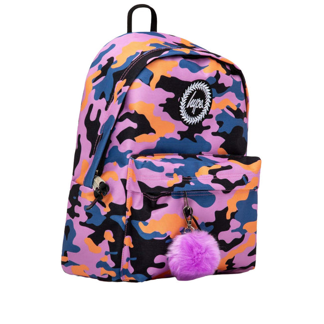 Orange-Blue-Purple - Side - Hype Camo Knapsack