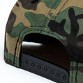 Green-Brown-Black - Side - Hype Childrens-Kids Camo Script Snapback Cap