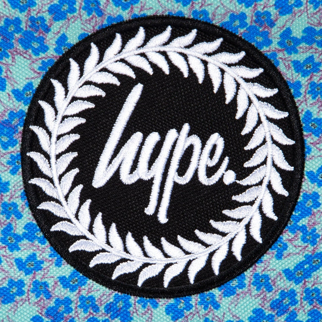 Blue-Green - Close up - Hype Ditsy Floral Knapsack
