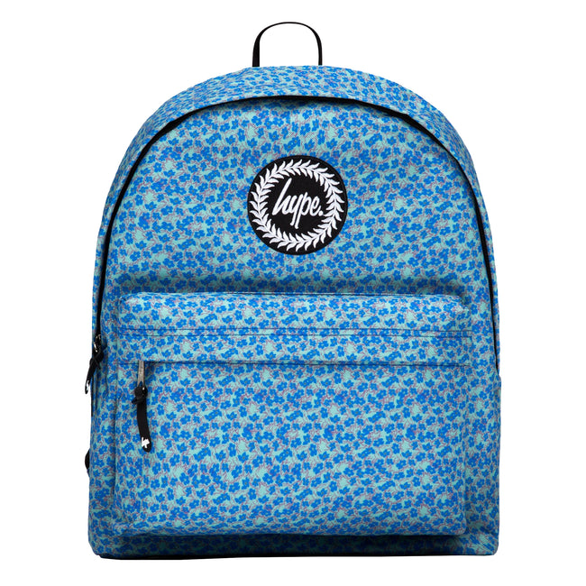 Blue-Green - Front - Hype Ditsy Floral Knapsack