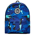 Blue-Teal-Black - Front - Hype Geo Camo Knapsack
