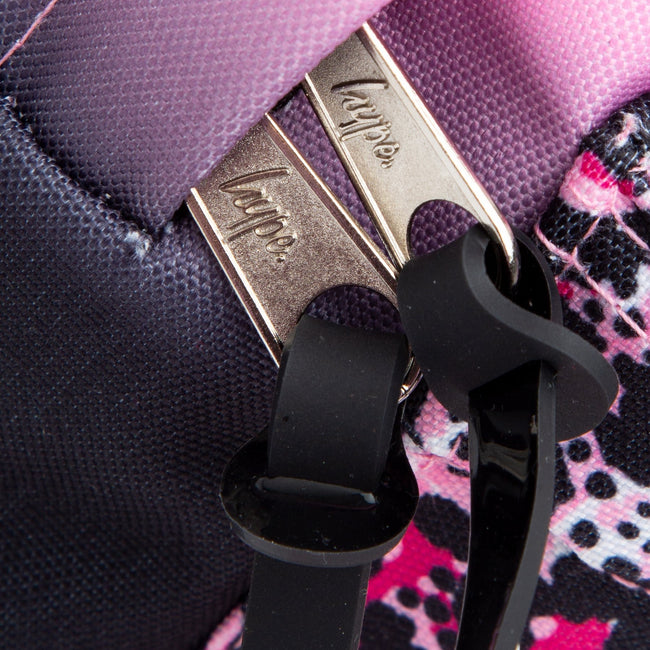 Pink-Black - Pack Shot - Hype Animal Print Mini Backpack