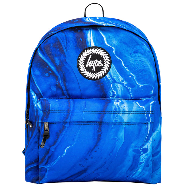 Blue-White - Front - Hype Tonal Out Of Space Marble Knapsack