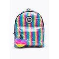 Pink-Blue-Pastel - Front - Hype Rainbow Gradient Gloss Knapsack