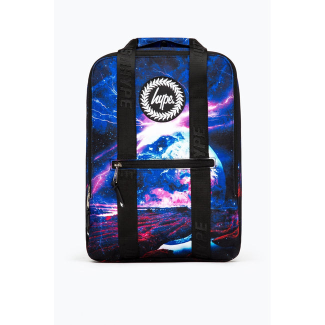 Blue-Purple-Red - Front - Hype Galaxy Space Boxy Knapsack