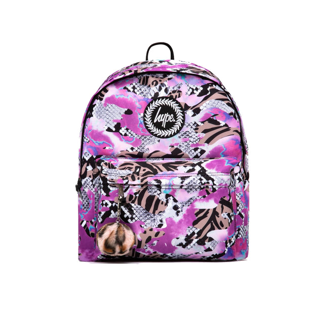 Multicolored - Front - Hype Animal Print Knapsack