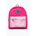 Hot Pink-White - Front - Hype Camo Knapsack