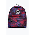 Burgundy-Blue-Black - Front - Hype Camo Repeat Logo Knapsack