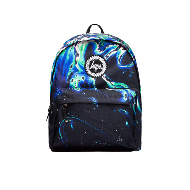 Black-Blue-Green - Front - Hype Out Of Space Marble Knapsack