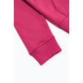 Fuchsia - Side - Hype Childrens-Kids Monochrome Script Hoodie