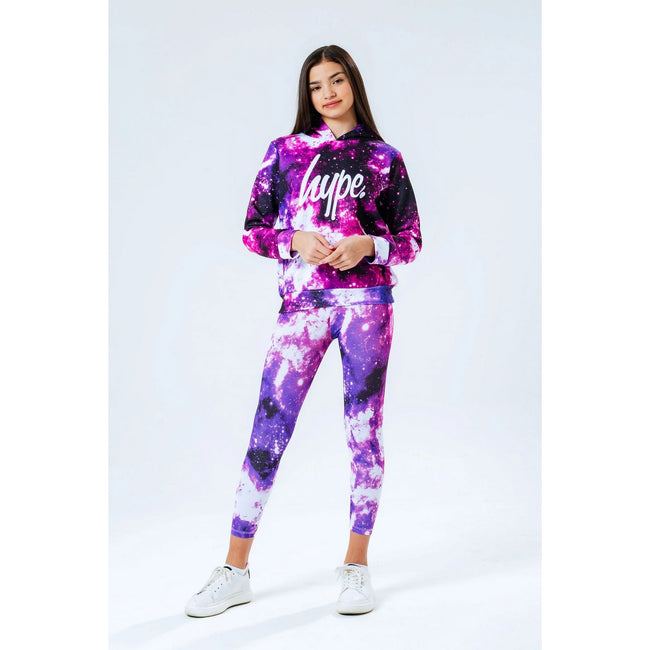 Pink-Purple-Black - Side - Hype Girls Space Hoodie