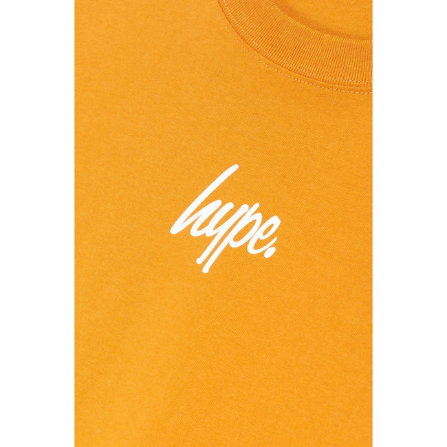 Yellow - Side - Hype Mens Day Fall Script T-Shirt