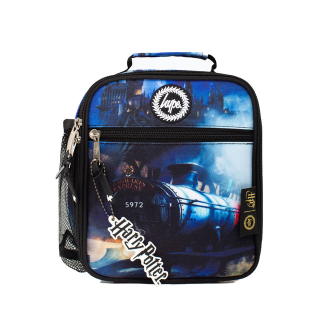 Navy Blue-Black-White - Front - Hype Hogwarts Express Harry Potter Lunch Bag