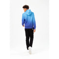 Blue - Back - Hype Boys Speckle Fade Script Hoodie