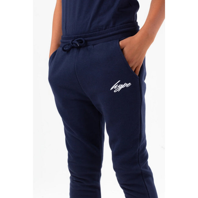 Navy - Side - Hype Boys Scribble Sweatpants