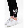 Black - Side - Hype Girls Heart Leggings